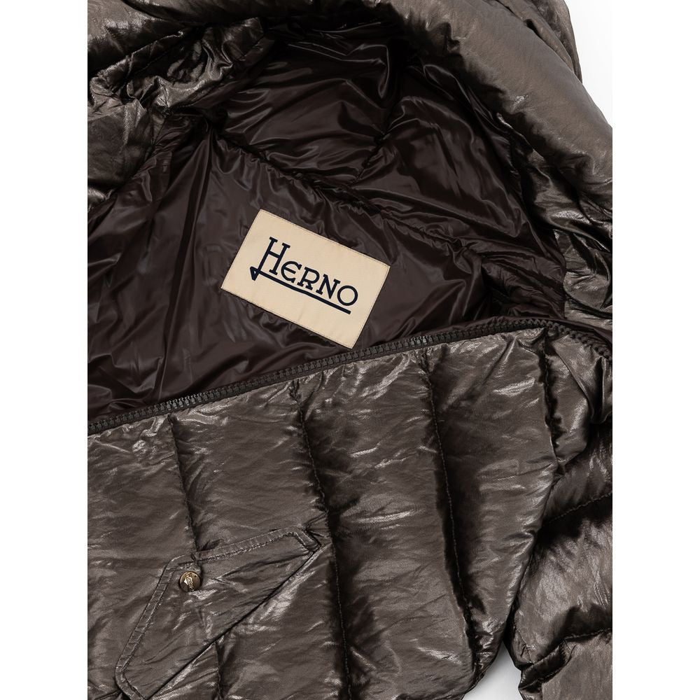 Herno Gray Viscose Parka