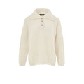 Gran Sasso White Wool Polo Shirt