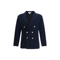 Lardini Blue Cotton Blazer