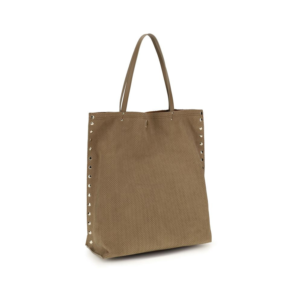 Zanellato Beige Calf Leather Bos Taurus Shoulder Bag