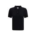 Allude Black Cashmere Polo Shirt