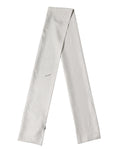Dolce & Gabbana White Brown Polka Dot Silk Bandeau Neck Wrap 151cm x 13cm  Scarf