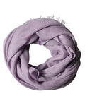 Brunello Cucinelli Purple Cashmere Silk Fringe Wrap 200cm x 95cm Scarf