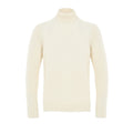 Gran Sasso White Wool Turtleneck