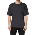 Dolce & Gabbana Dark Grey Cotton Crewneck Short Sleeve