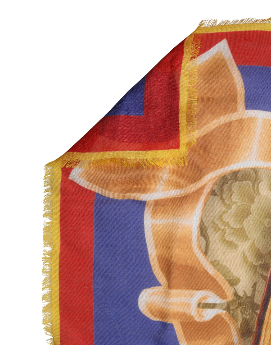 Dolce & Gabbana Multicolor Italy China Shawl Wrap 140cm x 130cm  Scarf