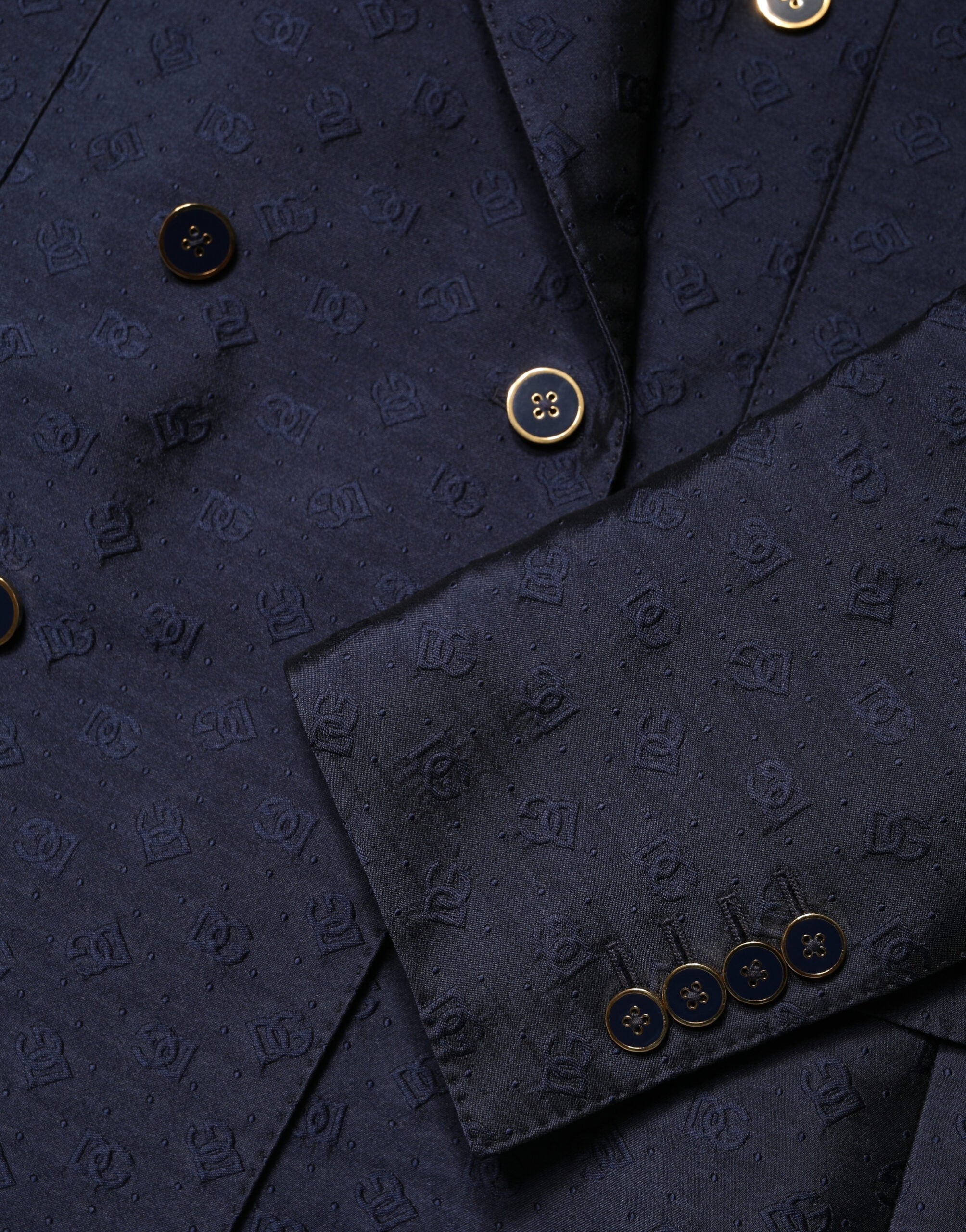 Dolce & Gabbana Dark Blue Double Breasted SICILIA 2 PC Suit