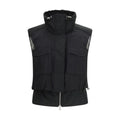 PINKO Black Nylon Sleeveless Jacket