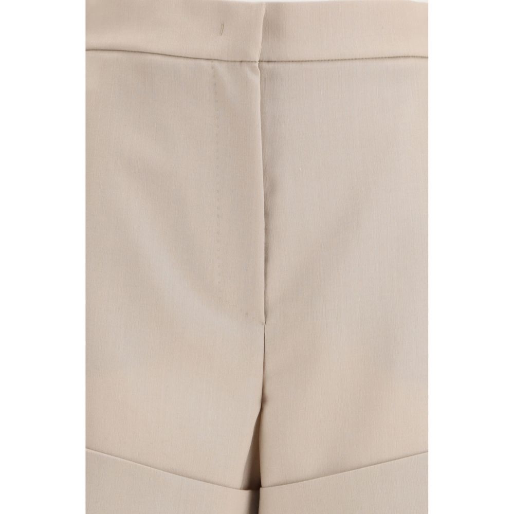 Max Mara Bicolor Wool Bermuda Shorts