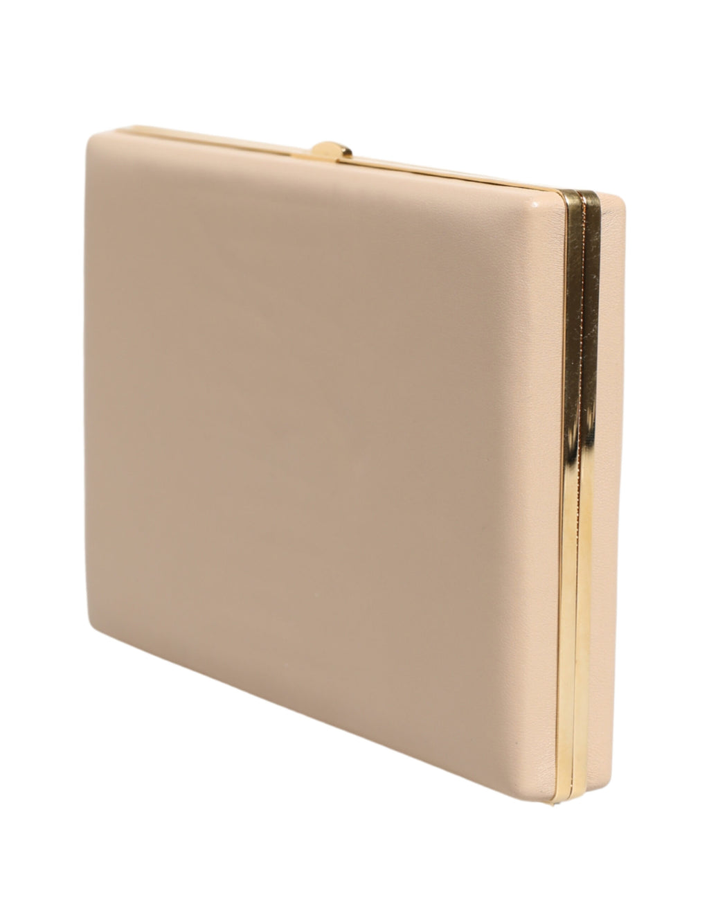 Dolce & Gabbana Beige Lambskin Leather Clutch Evening Women Purse Bag