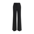 Max Mara Black Wool Flared Pants