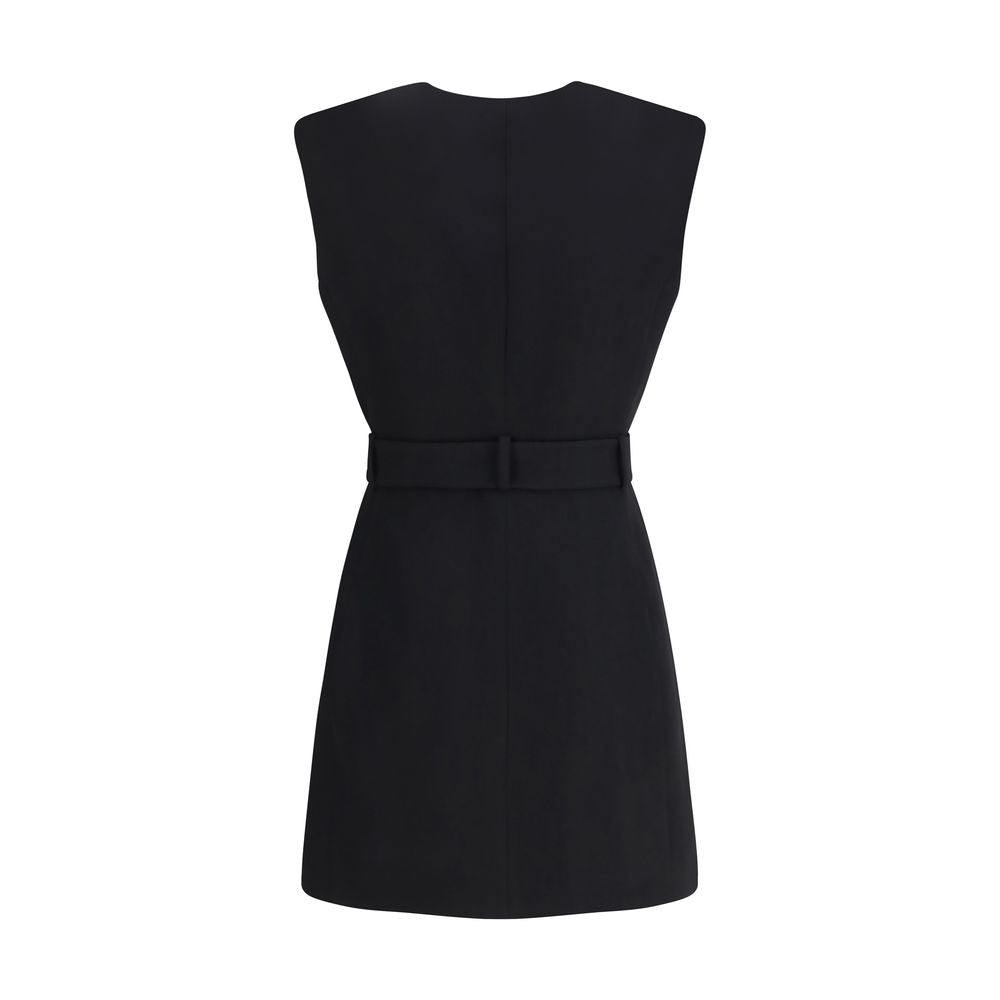 Balmain Black Wool Cocktail Dress