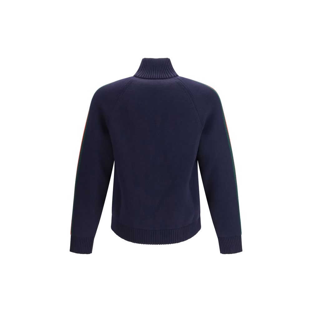 Gucci Blue Wool Full-Length Jacket