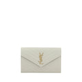 Saint Laurent White Calf Leather Bos Taurus Shoulder Bag