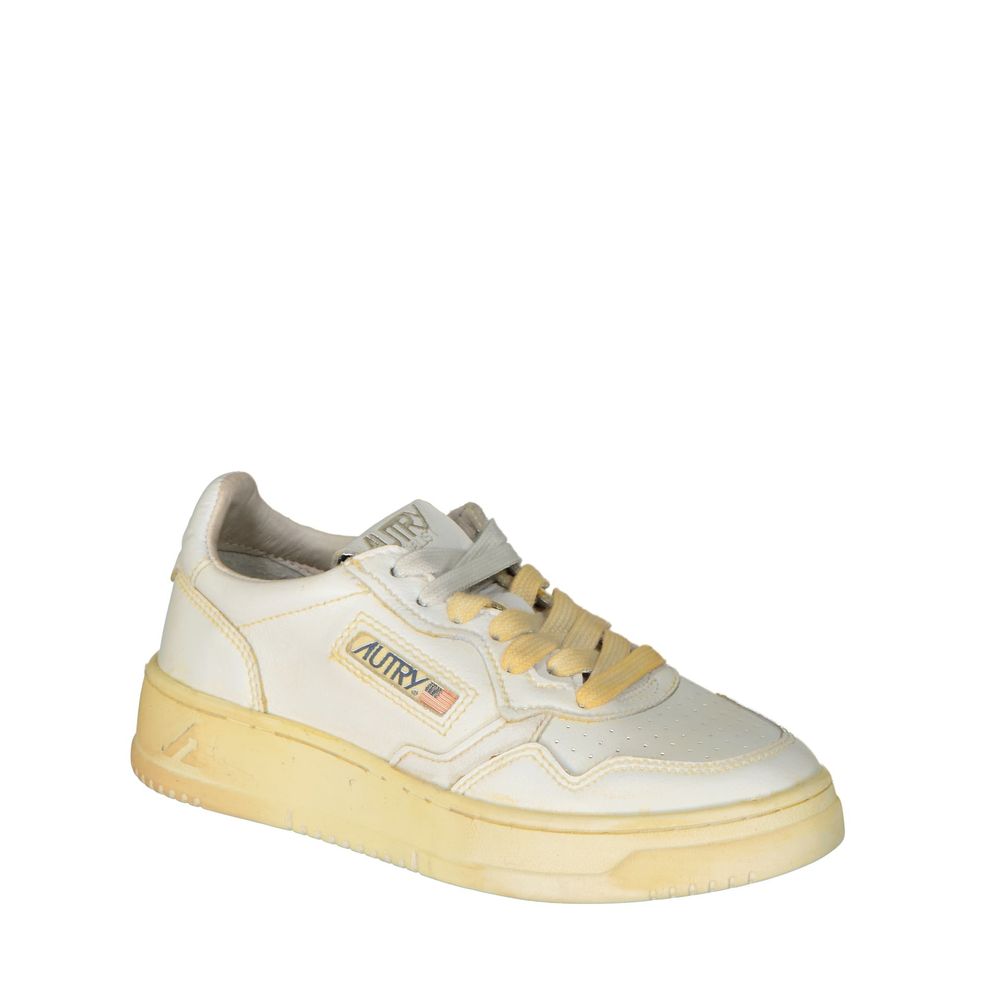 Autry White Leather Sneakers