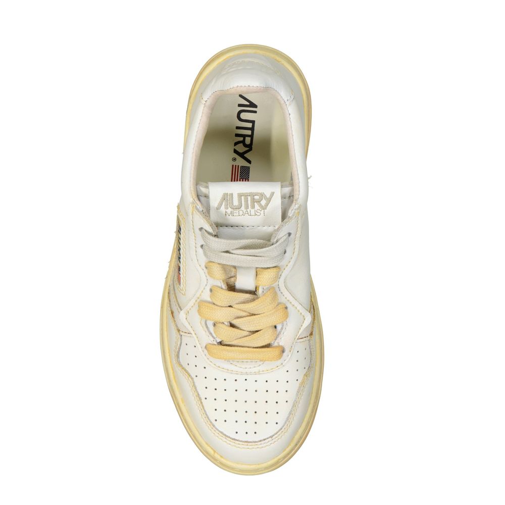 Autry White Leather Sneakers