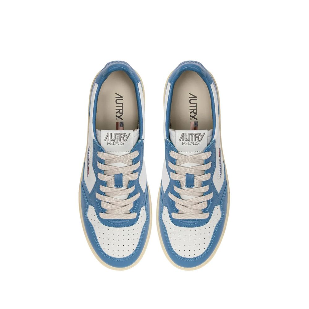 Autry Blue Leather Sneakers