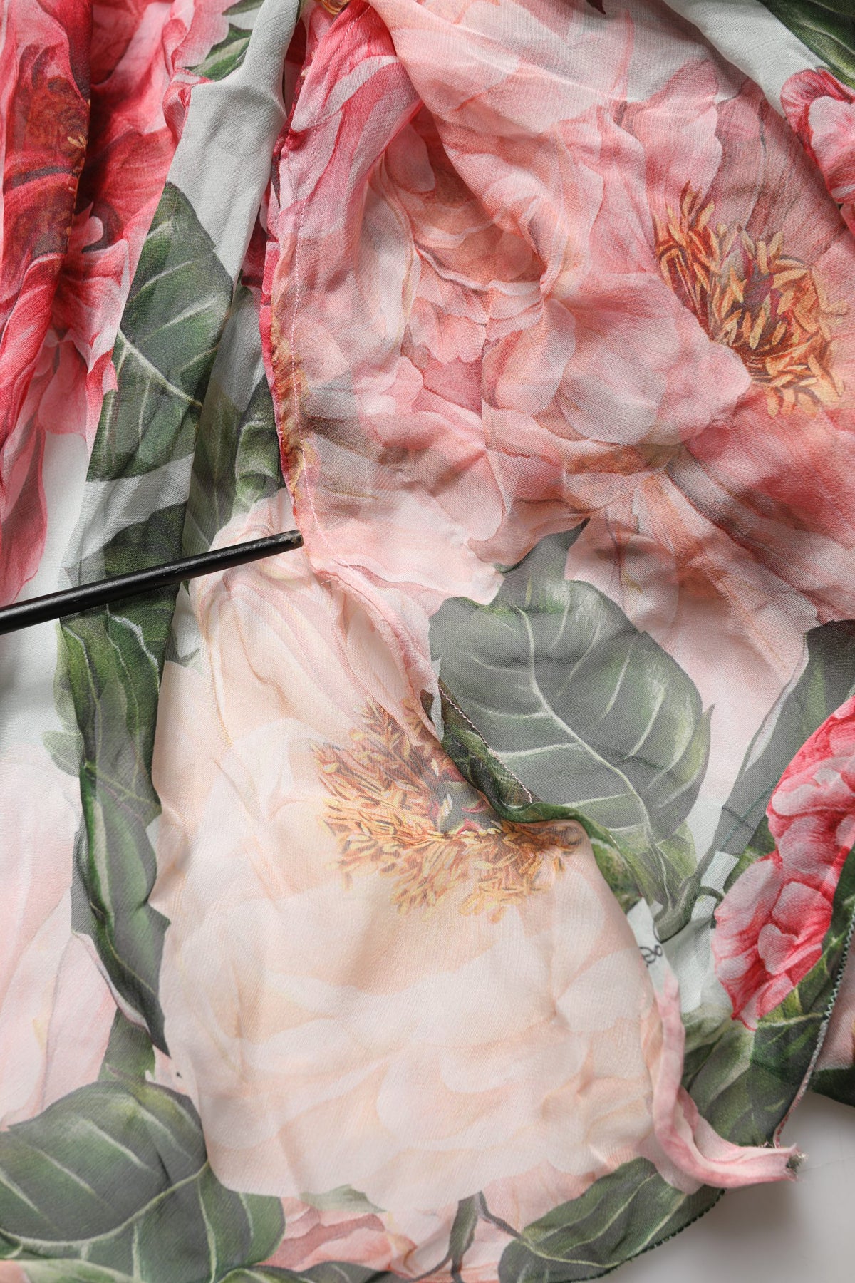 Dolce & Gabbana Multicolor Floral Silk Layered Maxi Dress