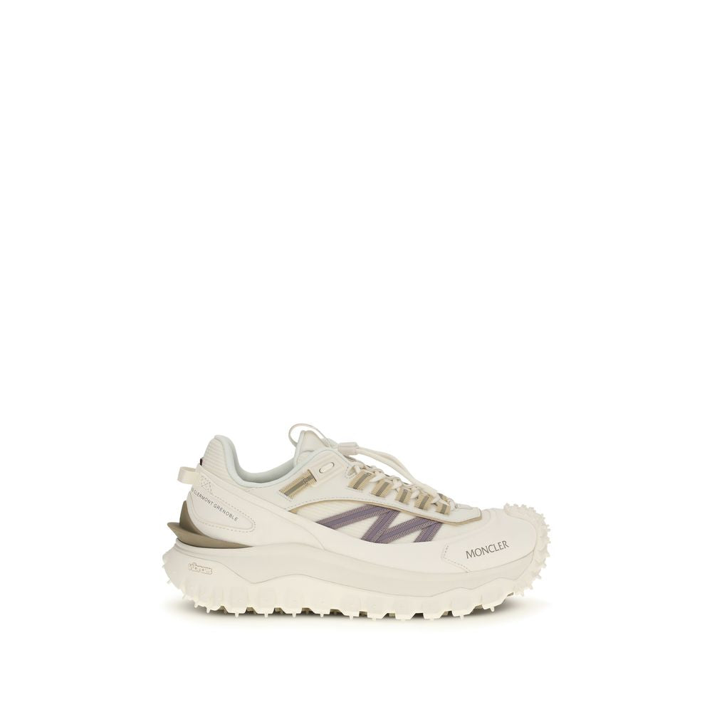 Moncler White Polyester Athletic Sneakers