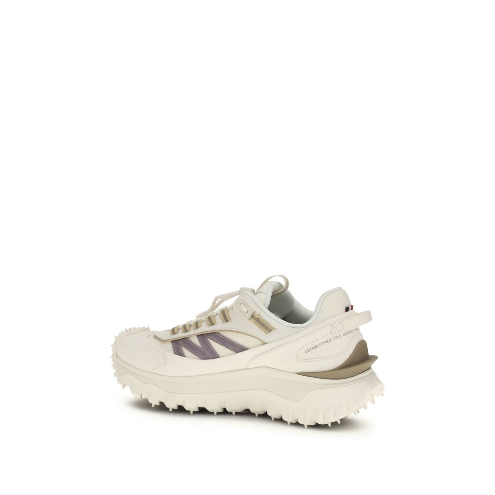 Moncler White Polyester Athletic Sneakers