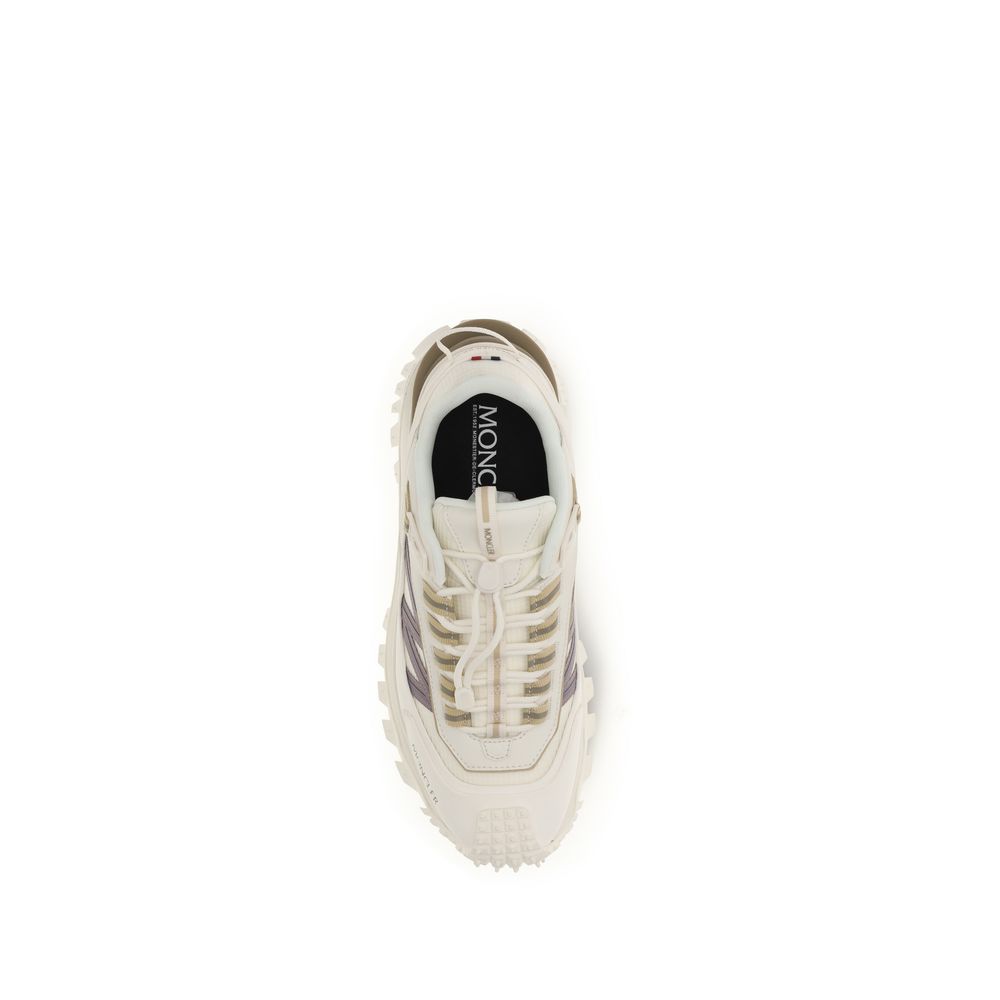 Moncler White Polyester Athletic Sneakers