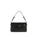 PINKO Black Calf Leather Bos Taurus Shoulder Bag