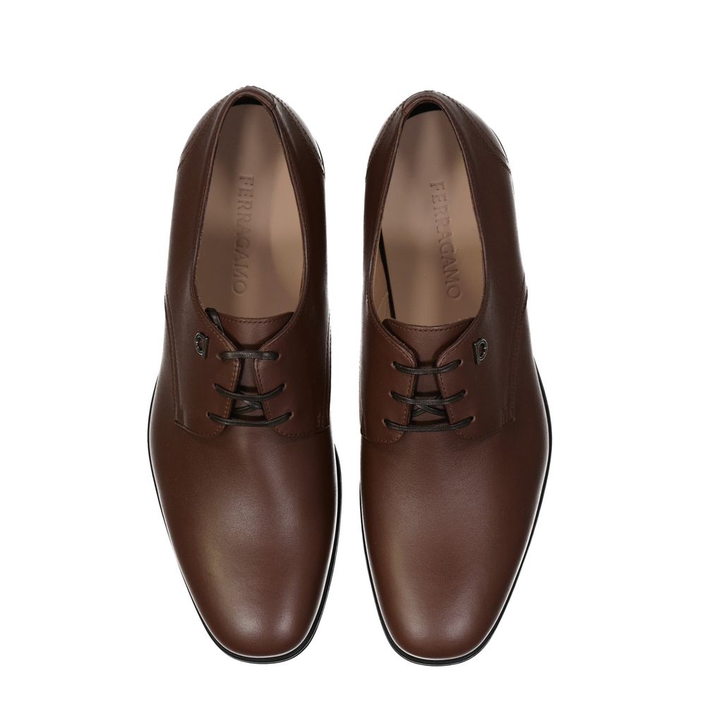 Salvatore Ferragamo Brown Leather Shoes
