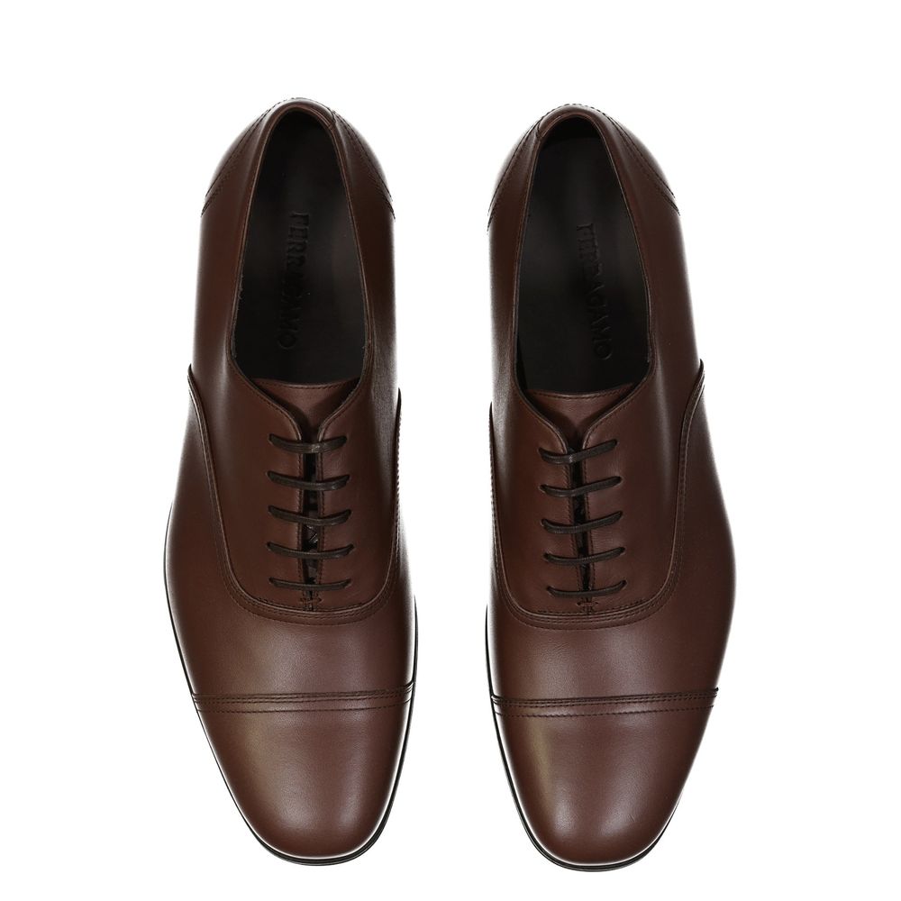 Salvatore Ferragamo Brown Leather Shoes