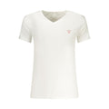 Guess Jeans White Cotton Men's V-Neck T-Shirt