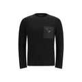 Prada Black Wool Oves Aries Sweatshirt