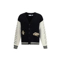 Off-White Black Cotton Cardigan