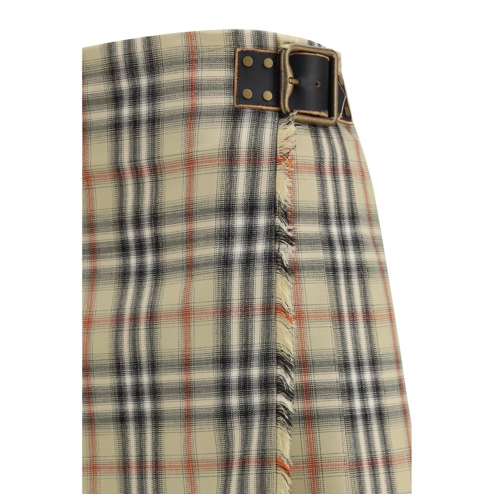 Burberry Multicolor Wool Oves Aries Mini Skirt