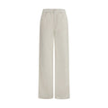 Brunello Cucinelli White Cotton Casual Pants