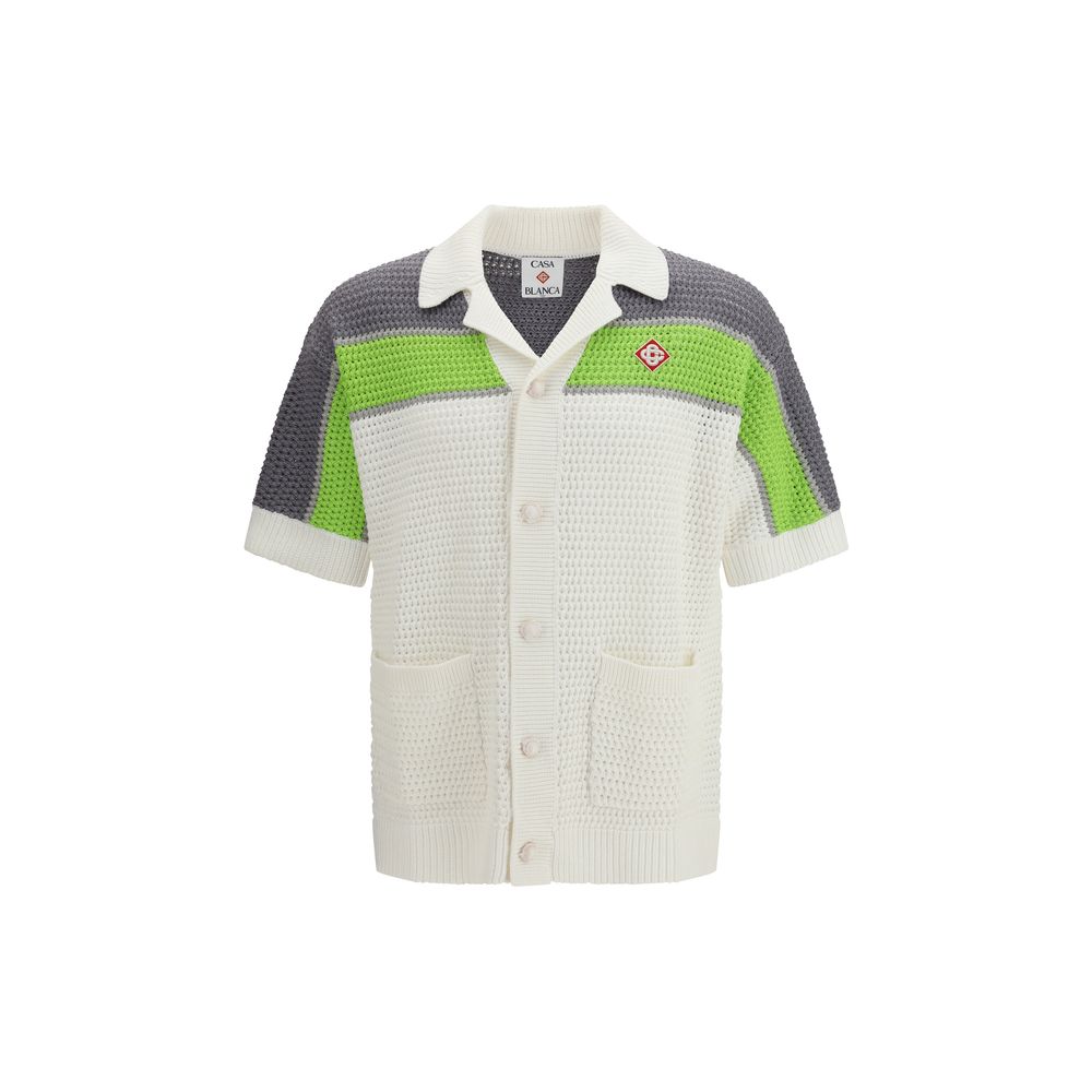 Casablanca White Cotton Shortsleeve Shirt