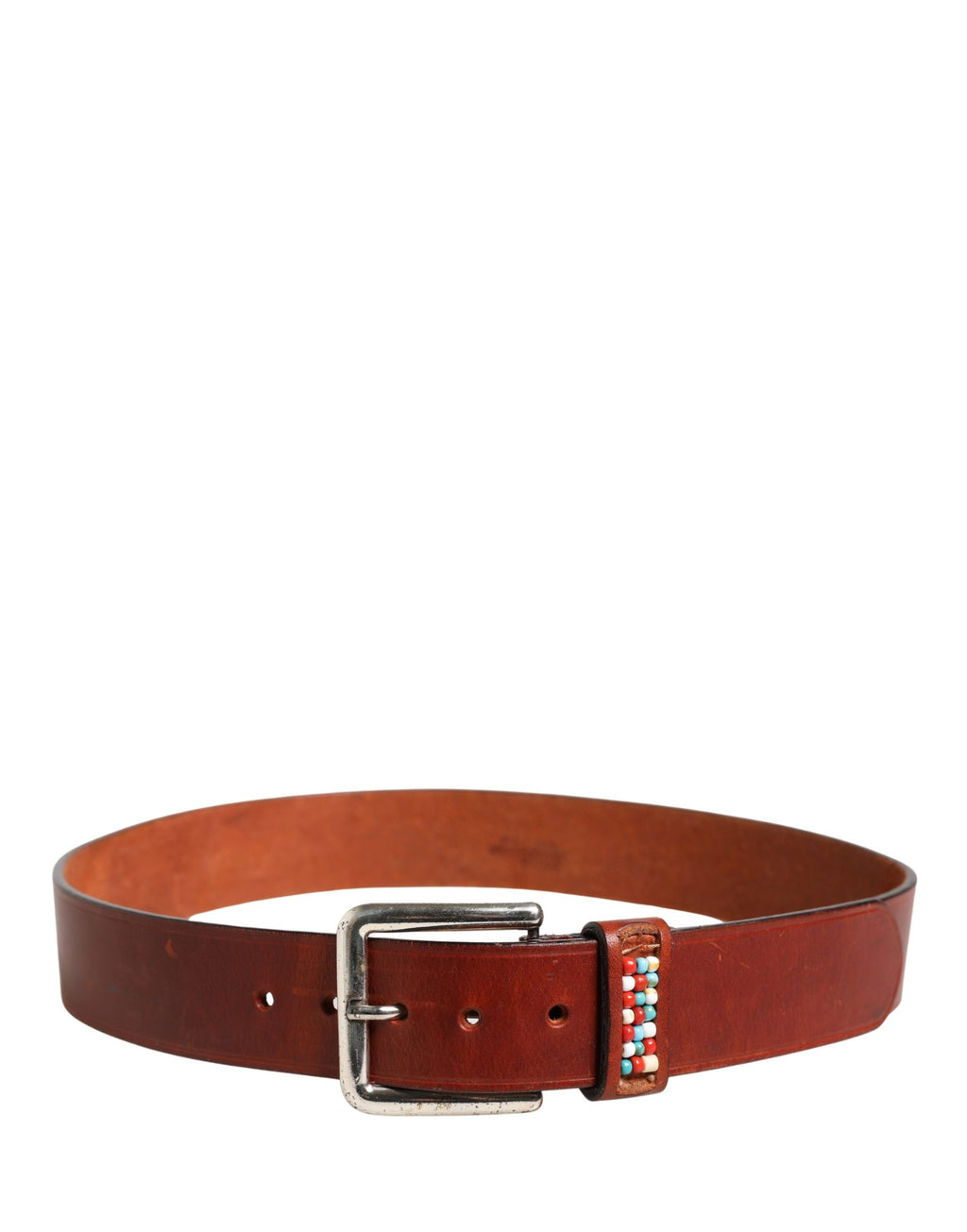 GF Ferre Bordeaux Wide Leather Waist Gold Silver Buckle Belt