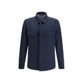 Etro Blue Wool Oves Aries Full-Length Jacket