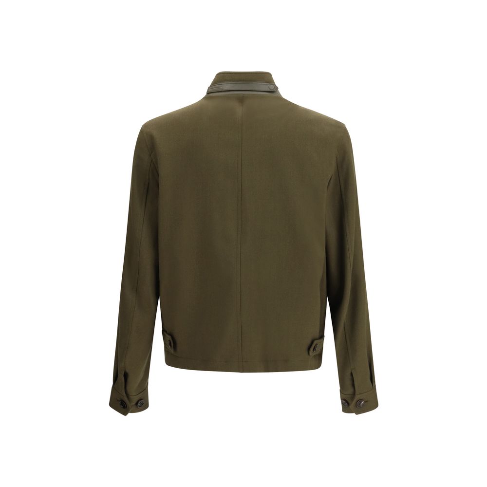 Tom Ford Bicolor Wool Full-Length Jacket