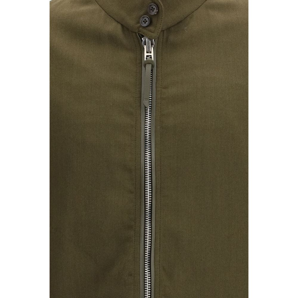 Tom Ford Bicolor Wool Full-Length Jacket
