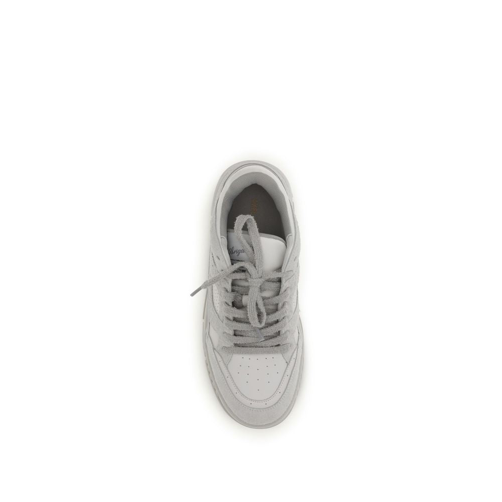 Axel Arigato White Calf Leather Bos Taurus Athletic Sneakers