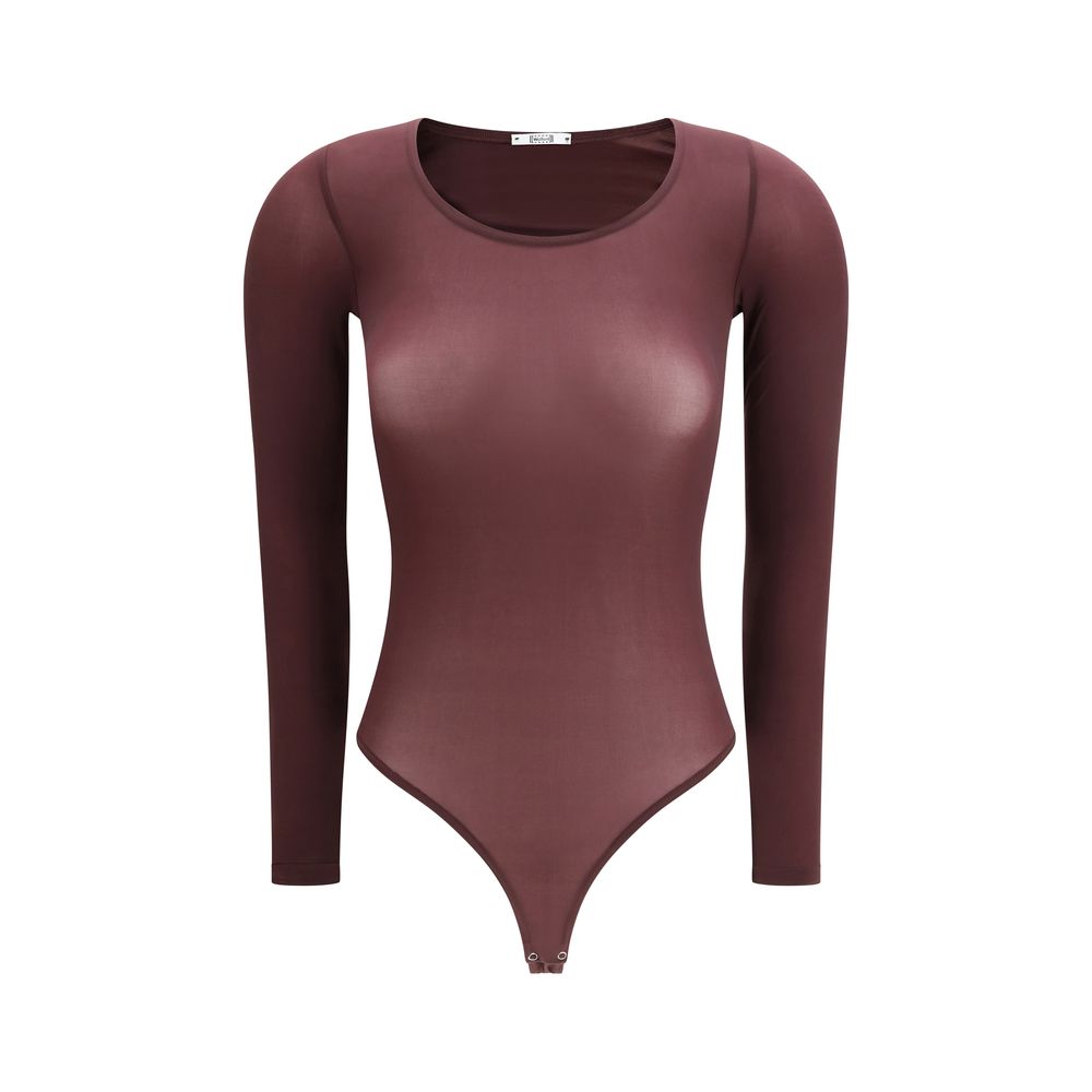 Wolford Purple Polyamide Bodysuit