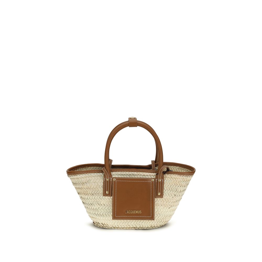 Jacquemus Brown Raffia Handbag