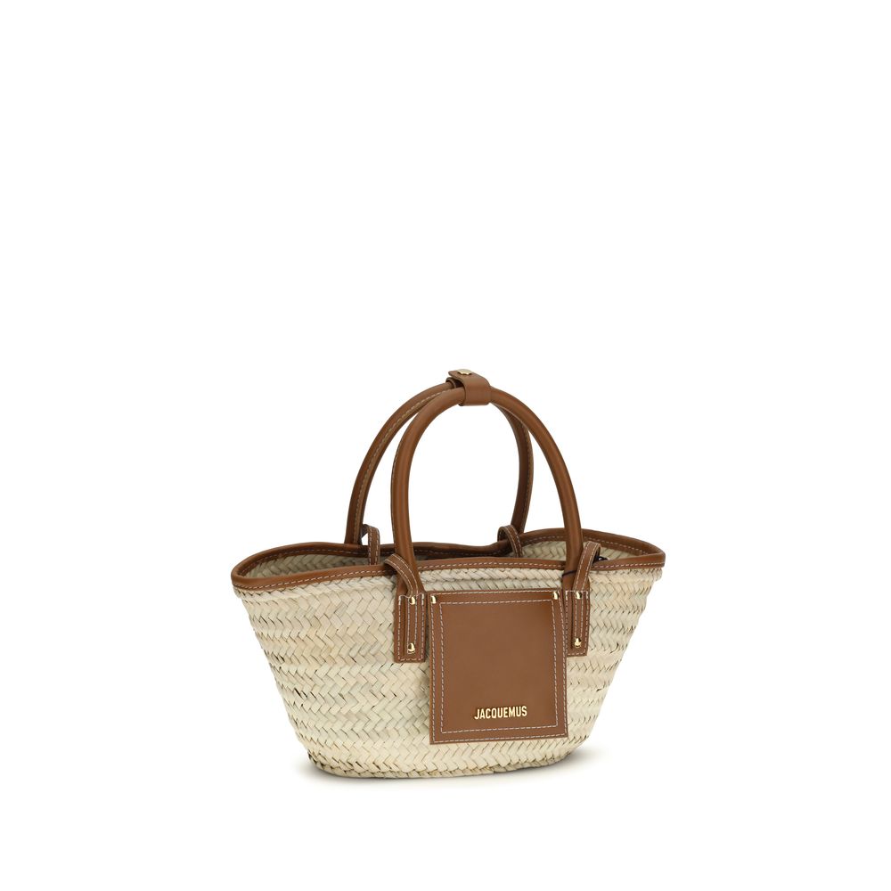 Jacquemus Brown Raffia Handbag