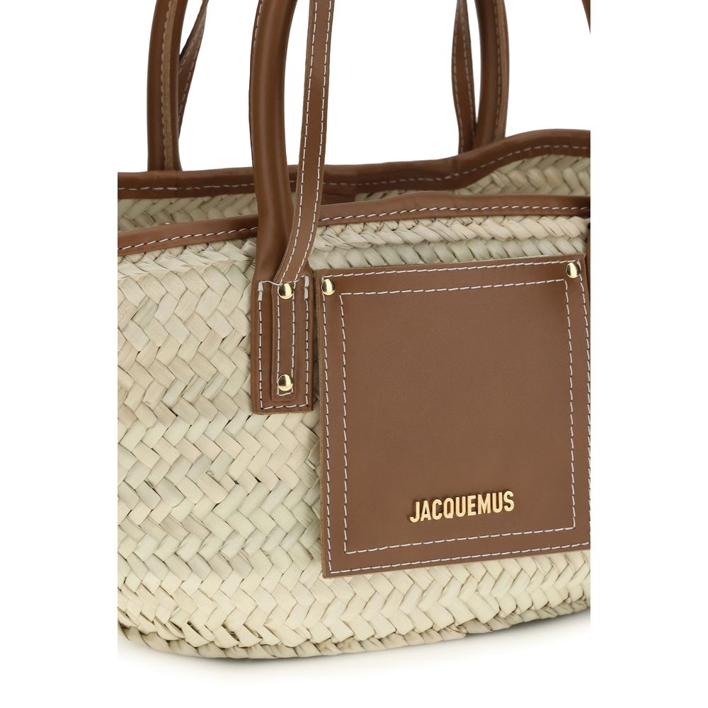 Jacquemus Brown Raffia Handbag