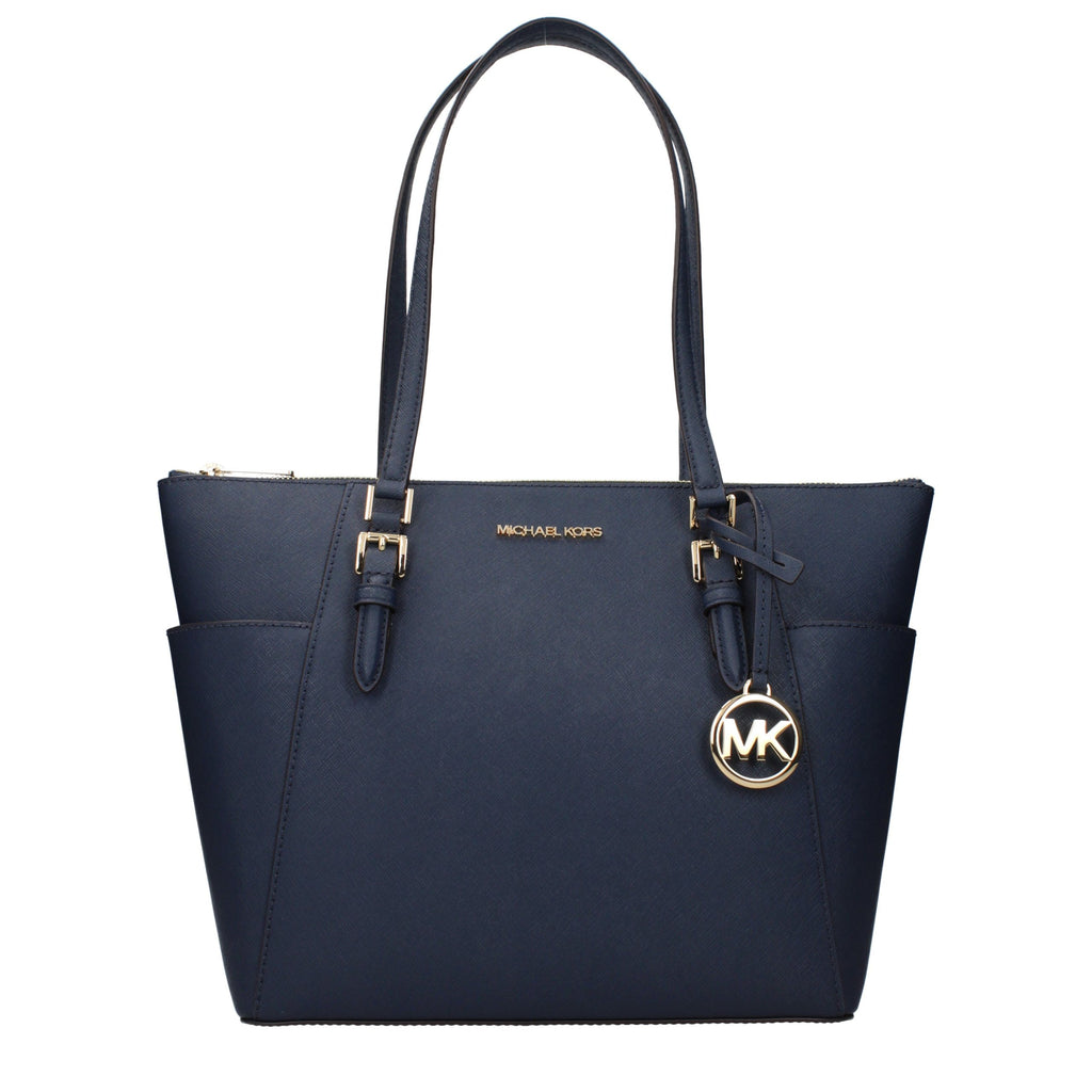 Michael Kors Blue Leather Shoulder Bag