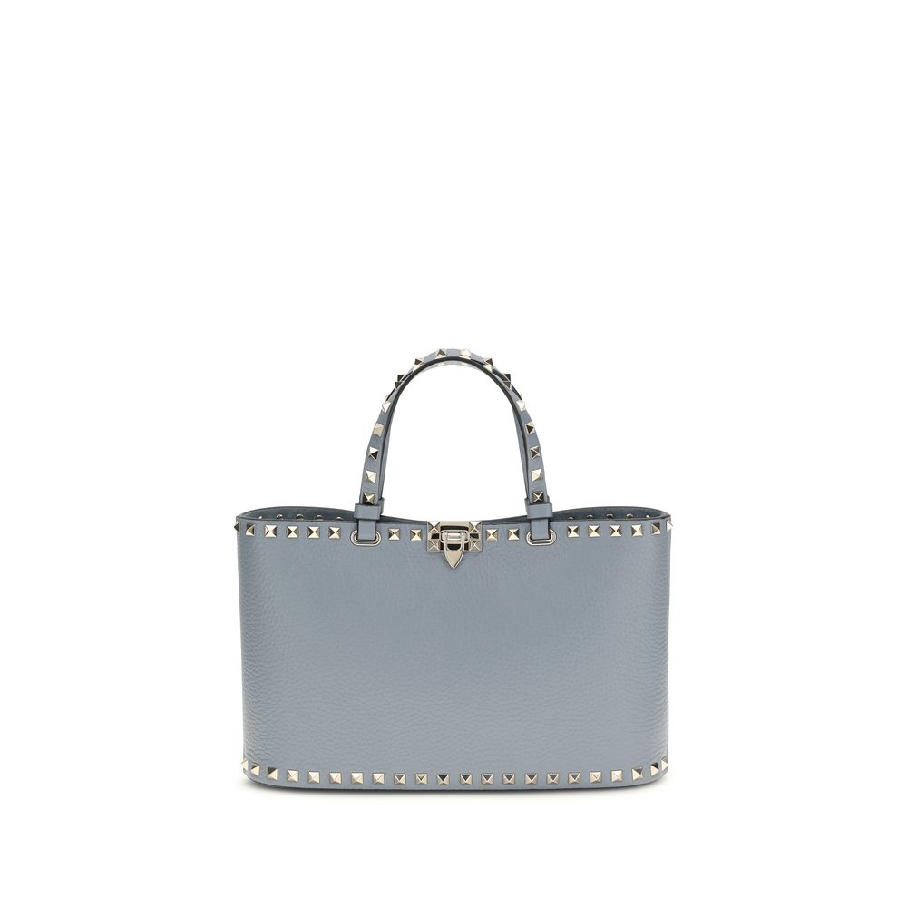 Valentino Garavani Blue Calf Leather Bos Taurus Shoulder Bag