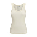 Forte_Forte Beige Wool Oves Aries Sleeveles T-Shirt