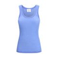 Forte_Forte Blue Wool Oves Aries Sleeveles T-Shirt