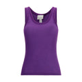 Forte_Forte Purple Wool Oves Aries Sleeveles T-Shirt