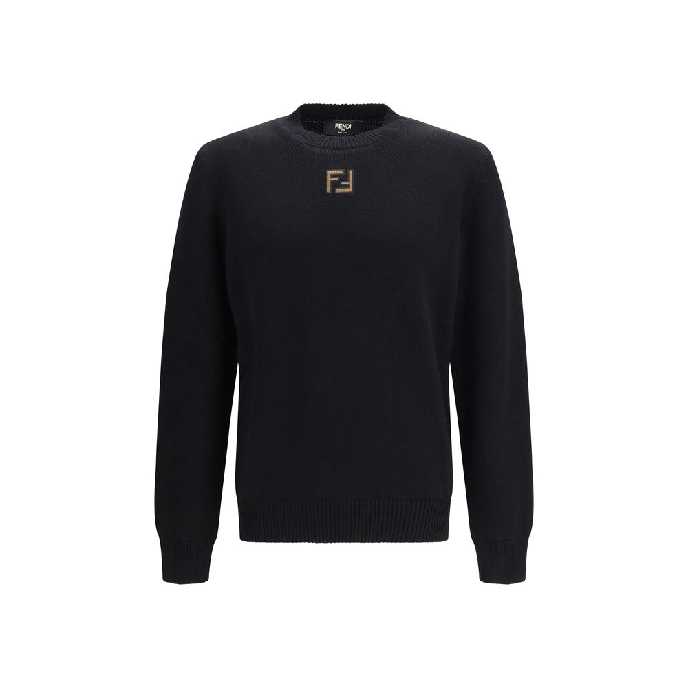 Fendi Black Wool Oves Aries Sweatshirt