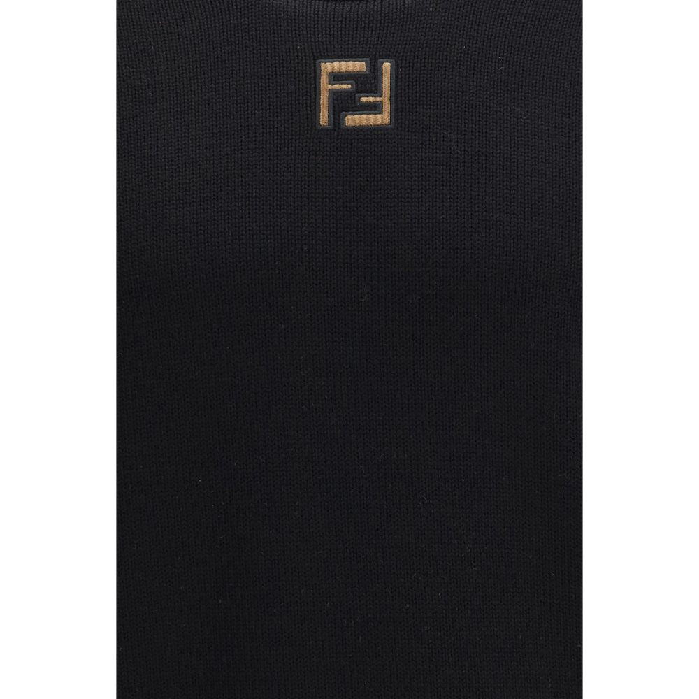 Fendi Black Wool Oves Aries Sweatshirt